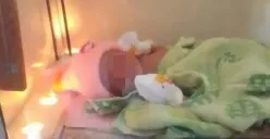 Warga Polosari, Bawen, geger dengan penemuan bayi perempuan yang baru lahir di depan warung SD Polosari, Kabupaten Semarang, Kamis 7 September 2023 pagi. (Sumber : Instagram @infokejadianungaran)