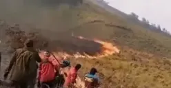 Kebakaran di Sabana Gunung Bromo Gara-gara Kembang Api Properti Prewedding, Teringat Gili Lawa Darat?