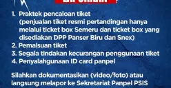 Panpel Pertandingan PSIS Semarang melaporkan oknum penonton yang menggunakan kartu tanda pengenal palsu untuk menonton pertandingan.. (Sumber : Instagram/psisfcofficial)