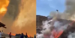 Kondisi Savana Bromo Masih Terbakar Hingga Munculkan Tornado Api, Kebakaran Gara-gara Flare Prewedding Tak Kunjung Padam (Sumber : Twitter.com)