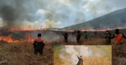 Akibat kebakaran di Bromo 5 desa di Probolinggo terancam kekurangan pasokan air bersih (Sumber : twitter @lokalpendaki)