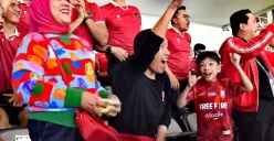 Presiden Jokowi jadi saksi sejarah kemenangan Timnas Indonesia U-23 lawan Turkmenistan. 2-0. (Sumber : Instagram/jokowi)