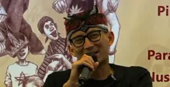 Menparekraf Sandiaga Uno mampir ke Festival Kota Lama Semarang, Kamis 14 September 2023. (Sumber : Instagram @mbakitasmg)