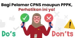 Lebih teliti, calon pelamar CPNS dan PPPK 2023 jangan sampai gugur karena 3 hal ini. (Sumber : KemenpanRB)