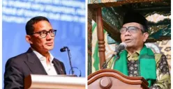 Bacawapres Ganjar Pranowo Mengerucut Dua Nama, Sandiaga Uno dan Mahfud MD