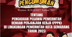 Daftar Formasi PPPK 2023 di Kota Semarang, Cek Persyaratan & Cara Mendaftarnya (Sumber : instagram.com/semarangpemkot)