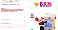 Daftar akun SSCASN tapi tak bisa klik menu Lanjutkan, jangan panik! (Sumber : daftar-sscasn.bkn.go.id)