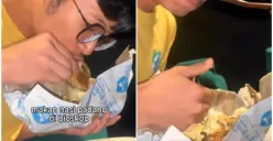 Aksi TikToker yang Makan Nasi Padang di Dalam Bioskop, Warganet: Nggak Ngotak (Sumber : Tiktok @alwijo.bless)