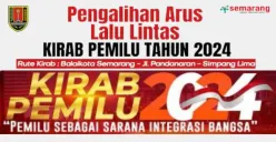 Info Pengalihan Arus Lalu Lintas Kirab Pemilu 2024 Hari Ini