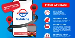 Aplikasi Si Anteng untuk membeli tiket dan mengetahui info rute serta posisi bus Trans Jateng. (Sumber : Instagram @brttransjateng)
