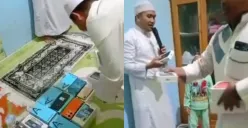 Pengajian bukannya dapat nasi kotak, jemaah malah dapat HP gratis (Sumber : Instagram/@fakta.indo)