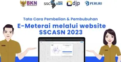 Catat begini cara beli dan pasang E-materai di SSCASN (Sumber : instagram @peruri.digital)