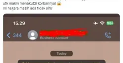 tangkapan layar chat diduga DC pinjol ancam seorang nasabah (Sumber : media sosial X @PartaiSocmed)