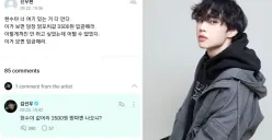 Rapper The Boyz, Sunwoo, memiliki cara lucu membantu penggemar untuk menagih utang ke temannya hingga membuat penggemar lainnya ngakak. (Sumber : Weverse)