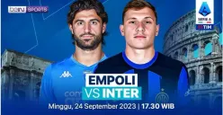 LINK LIVE STREAMING Empoli vs Inter Serie A Malam Ini, Kick Off 17.30 WIB (Sumber : Vidio.com)