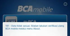 Layanan mobile banking M-BCA sempat mengalami error pada Senin 25 September 2023 sejak pagi hari, (Sumber : M-BCA)