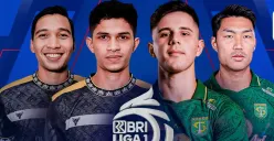 Dewa United FC vs Persebaya Surabaya. (Sumber : vidio.com)