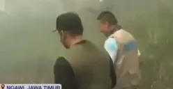 Bupati Ngawi Nyaris Terjebak Kebakaran Gunung Lawu Saat Tinjau Lokasi