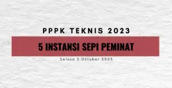 5 Instansi Masih 0 Pelamar PPPK Teknis 2023, Auto Lolos kalau Daftar?