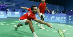 Ganda Putra Indonesia Cetak Sejarah Buruk di Asian Games 2022 (Sumber : PBSI)