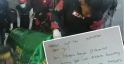 Isi surat yang ditinggalkan seorang perempuan usai ditemukan tewas di kamar kos (Sumber : instagram.com/jpradarsemarang)