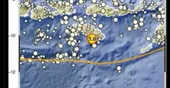 Gempa Guncang Sumba Timur NTT Kamis Sore Magnitudo 5.0, BMKG: Tidak Berpotensi Tsunami.