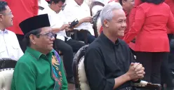 PDI Perjuangan tunjuk Mahfud MD sebagai cawapres pendamping Ganjar Pranowo di Pilpres 2024. (Sumber : YouTube PDI Perjuangan)
