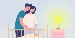 Menidurkan bayi sebaiknya tidak memakai lampu tidur atau night light karena justru akan mengganggu kualitas tidur si kecil. (Sumber : Instagram @happylittlesleeper)