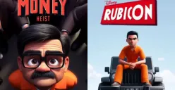 Cara membuat poster film ala Disney pixar (Sumber : Tiktok/timtidurtengkurep)