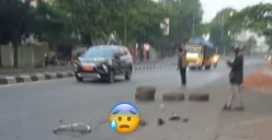 Kecelakaan di Jerakah: Pesepeda Tertabrak Mobil Elf, Sopir yang Kabur Berhasil Dicegat Warga