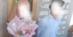 Dua Bocah 10 Tahun Menikah (Sumber : instagram.com/lambe_turah)