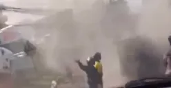 Terjadi kebakaran mobil, lokasi tak jauh dari RS Hermina Banyumanik, Kota Semarang, pada Senin 6 November 2023 pagi. (Sumber : Instagram @kejadiansmg)