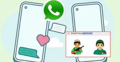 Respon Kata Palestina, Stiker AI WhatsApp Tampilkan Anak Bersenjata (Sumber : Istimewa)