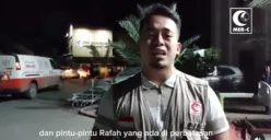 Nama tiga relawan yang memilih tinggal di RS Indonesia Gaza untuk misi kemanusiaan. (Sumber : Instagram/mercindonesia)