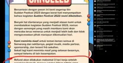 Sudden Festival Batal di Semarang, Refund Uang Tiket Dipotong? Cek Ini Segera!