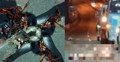 Tabrak lari terjadi di tanjarkan dekat Cimory, Jalan Soekarno Hatta, Bawen, Kabupaten Semarang, melibatkan sebuah truk dan sepeda motor, Minggu 12 November 2023 dini hari sekitar pukul 03.55 WIB. (Sumber : Instagram @smg_repostt)