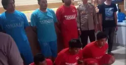 Gerombolan debt collector di Semarang ditangkap seusai menganiaya dan merampas kendaraan milik nasabahnya. (Sumber : Instagram @infokejadiansemarang.new)