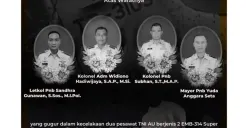 Empat korban pesawat TNI jatuh di Pasuruan (Sumber : instagram @infomalangraya)