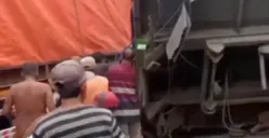 Lagi, Kecelakaan Beruntun di Alas Roban Pantura Batang, Truk Terguling setelah Tabrak 2 Motor