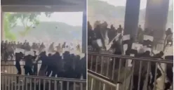 Ini Alasan Polisi Tembakkan Gas Air Mata Saat Suporter Rusuh di Laga Gresik United vs Deltras FC (Sumber : x.com/@ainurohman)