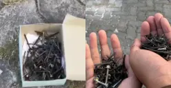 Bak Ranjau! Jumlah Temuan Paku di Parkiran Kota Lama Semarang Bikin Resah, Sengaja Atau Memang Sisa Bongkaran Event? (Sumber : Instagram/@infokejadian_semarang)