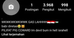 Akun tentara Israel dihack orang Indonesia (Sumber : Tangkapan layar twitter @greschinov)