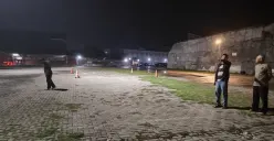 Waspada jika parkir di Metro Point Kota Lama Semarang, ada banyak paku berceceran. (Sumber : Polrestabes Semarang)