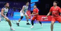 Leo/Daniel dan Pram/Yere lolos ke babak perempat final China Masters 2023, tanding Jumat 24 November 2023. (Sumber : PBSI)