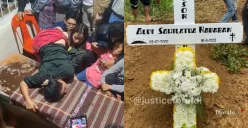 Peti Mati Aldi Sahilatua Nababan Tertutup Rapat di Pelukan Sang Ibu, Tangis Pilu Keluarga Tak Terbendung (Sumber : Instagram/@justiceforaldi)