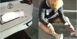 Motor di Pamularsih Tiba-tiba Tabrak Mobil dari Belakang, Pengemudi Motor Tertunduk Lesu