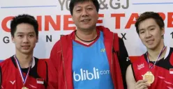 Dua ganda putra yang baru saja debut, Kevin/Rahmat dan Marcus/Rayhan, disebut kurang kompak dan progresif, mungkinkah Minions akan kembali bersatu pada 2024 nanti? (Sumber : PBSI)