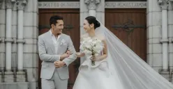 Jojo resmi menikahi sang kekasih, Shania, pada Sabtu 1 Desember 2023 di Gereja Katedral Jakarta. (Sumber : Instagram @shanju)