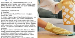 Dicibir Perbudakan Modern, Viral Eks JKT 48 Ini Kepergok Buka Lowongan Kerja ART Tak Lazim (Sumber : Twitter)