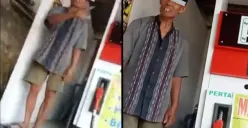 Tak Terima Istri Dipanggil Tante, Bapak Penjual Bensin Ini Tega Bentak Pelanggan Wanita (Sumber : Instagram/@folkshitt)